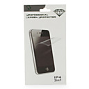 Back and Front Diamond Protector with Cleaning Cloth for iPhone 4 and 4S