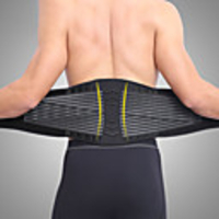 Back Brace Back Support / Lumbar Support Belt Waist Trimmer / Sauna Belt for Fitness Gym Workout Running Adjustable Muscle support Compression Tummy Fat Burner Sweat Out Men