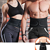 Back Brace Back Support / Lumbar Support Belt Waist Trimmer / Sauna Belt for Fitness Gym Workout Running Adjustable Muscle support Compression Tummy Fat Burner Sweat Out Men