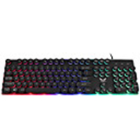 Backlight Game USB Keyboard Multimedia Keyboard Cap Lighting Color LED USB Cable Mechanical Hand Keyboard