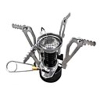 Backpacking Stoves Single Portable Foldable Collapsible Metal for Outdoor Camping Outdoor Picnic Silver