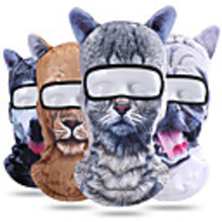 Balaclava Pollution Protection Mask Animal Breathable Moisture Wicking Dust Proof Soft Bike / Cycling Dark Grey Grey Khaki Polyester for Men