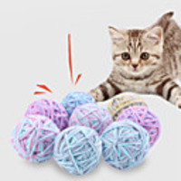 Ball Cat Chew Toys Interactive Toy Cat Toys Set Cat Pet Toy 1pc Ball Pet Exercise Releasing Pressure Plush Gift