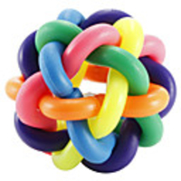 Ball Chew Toy Dog Chew Toys Cat Chew Toys Interactive Toy Dog Puppy Pet Toy Bell Nobbly Wobbly Rubber Gift