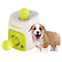 Ball Chew Toy Interactive Tennis ball Ball Launchers Dog Toy Pet Toy 1pc Food Dispenser Tennis Ball Plastic Gift