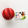 Ball Chew Toy Squeaking Toy Dog Cat Pet Toy 1pc Pet Friendly Elastic Hollowed Rubber Gift