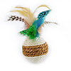 Ball Feather Toy Interactive Toy Cat Toys Set Cat Pet Toy 1pc Ball Pet Exercise Releasing Pressure Nylon Gift