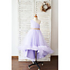 Ball Gown Asymmetrical Wedding / Birthday Flower Girl Dresses - Tulle Sleeveless One Shoulder with Belt