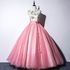 Ball Gown Chinese Style Floral Quinceanera Prom Dress Stand Collar Sleeveless Floor Length Tulle with Pleats Embroidery 2020 miniinthebox