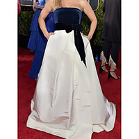 Ball Gown Color Block Celebrity Style Quinceanera Formal Evening Dress Strapless Sleeveless Sweep / Brush Train Satin Velvet with Bow(s) 2020