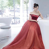 Ball Gown Elegant Vintage Engagement Formal Evening Dress Off Shoulder Short Sleeve Sweep / Brush Train Tulle with Overskirt 2020