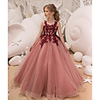 Ball Gown Floor Length Wedding / Party Flower Girl Dresses - Tulle Sleeveless Jewel Neck with Bow(s) / Appliques