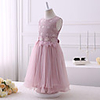 Ball Gown Floor Length Wedding / Party Flower Girl Dresses - Tulle Sleeveless Jewel Neck with Bow(s)