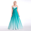 Ball Gown Formal Evening Dress Sweetheart Neckline Floor Length Chiffon with Draping Pattern / Print Side Draping 2020 / Color Gradient