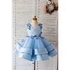 Ball Gown Knee Length Wedding / Birthday Flower Girl Dresses - Satin / Tulle Sleeveless V Neck with Butterfly Design