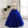 Ball Gown Luxurious Floral Quinceanera Prom Dress Off Shoulder Sleeveless Floor Length Tulle with Pleats Embroidery 2020 miniinthebox