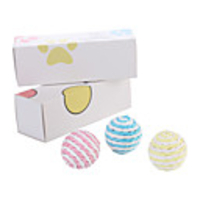 Ball Interactive Toy Bells Cat Toys Set Cat Pet Toy 3pcs Ball Retractable Pet Exercise Releasing Pressure Plush Gift