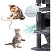 Ball Laser Toy Feather Toy Interactive Toy Cat Kitten 1 set Round Pet Friendly LED Automatic Pet Exercise ABSPC Gift Pet Toy Pet Play