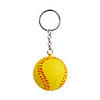 Ball Style Keychain with Soft Plastic Material-Red