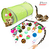 Ball Teaser Cat Toys Set Cat Pet Toy 1 set Ball Pet Friendly Plush Gift