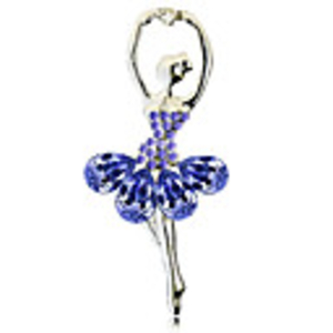 Ballerina Crystal Brooch