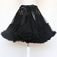 Ballet Dancer Classic Lolita 1950s Vacation Dress Dress Petticoat Hoop Skirt Tutu Crinoline Women