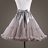 Ballet Dancer Classic Lolita 1950s Vacation Dress Dress Petticoat Hoop Skirt Tutu Crinoline Women