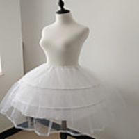 Ballet Dancer Classic Lolita 1950s Vacation Dress Dress Petticoat Hoop Skirt Tutu Crinoline Women