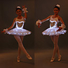 Ballet Dancer LED Layered Vacation Dress Tutu Bubble Skirt Under Skirt Women