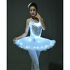Ballet Dancer Swan Lake LED Layered Dress Tutu Bubble Skirt Under Skirt Women