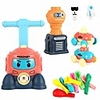 balloon powered cars, balloon launcher powered car toy preschool educational science model toy aerodynamics car toy with manual air balloon pump for kids party supplies with 8 balloons