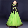 Ballroom Dance Dress Glitter Appliques Split Joint Women