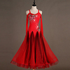 Ballroom Dance Dress Glitter Embroidery Crystals / Rhinestones Women
