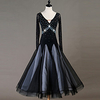 Ballroom Dance Dress Glitter Pleats Crystals / Rhinestones Women