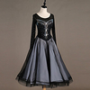 Ballroom Dance Dress Glitter Pleats Crystals / Rhinestones Women