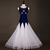 Ballroom Dance Dress Glitter Pleats Crystals / Rhinestones Women