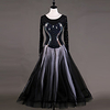 Ballroom Dance Dress Pleats Crystals / Rhinestones Women