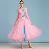 Ballroom Dance Dress Pleats Crystals / Rhinestones Women