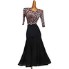 Ballroom Dance Dress Pleats Split Joint Women