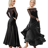 Ballroom Dance Dress Pleats Split Joint Women
