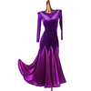 Ballroom Dance Dress Pleats Split Joint Women