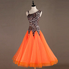 Ballroom Dance Dress Pleats Split Joint Women