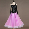 Ballroom Dance Dress Split Joint Crystals / Rhinestones Women