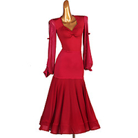 Ballroom Dance Skirts Pleats Split Joint Women