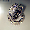 Band Ring AAA Cubic Zirconia Geometrical Silver Brass Blessed Trendy 1pc 6 7 8 9 10 / Women