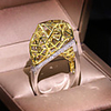Band Ring AAA Cubic Zirconia Geometrical Silver Brass Tower Statement 1pc 6 7 8 9 10 / Women