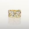 Band Ring AAA Cubic Zirconia Mixed Color Gold Brass Petal Unique Design Elegant 1pc 6 7 8 9 10 / Women