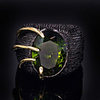 Band Ring AAA Cubic Zirconia Two Stone Black Brass Evil Eye Statement Vintage 1pc 6 7 8 9 10 / Women