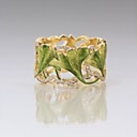 Band Ring AAA Cubic Zirconia Two Stone Gold Brass Floral Theme Statement Colorful 1pc 6 7 8 9 10 / Women