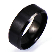 Band Ring Black Alloy Personalized Punk Rock 6 7 8 9 10 / Men